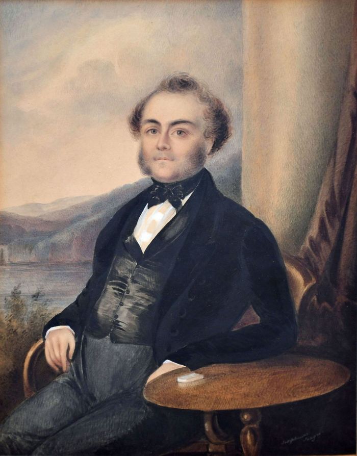 Portrait of a gentleman by Josephina Hayes — watercolor