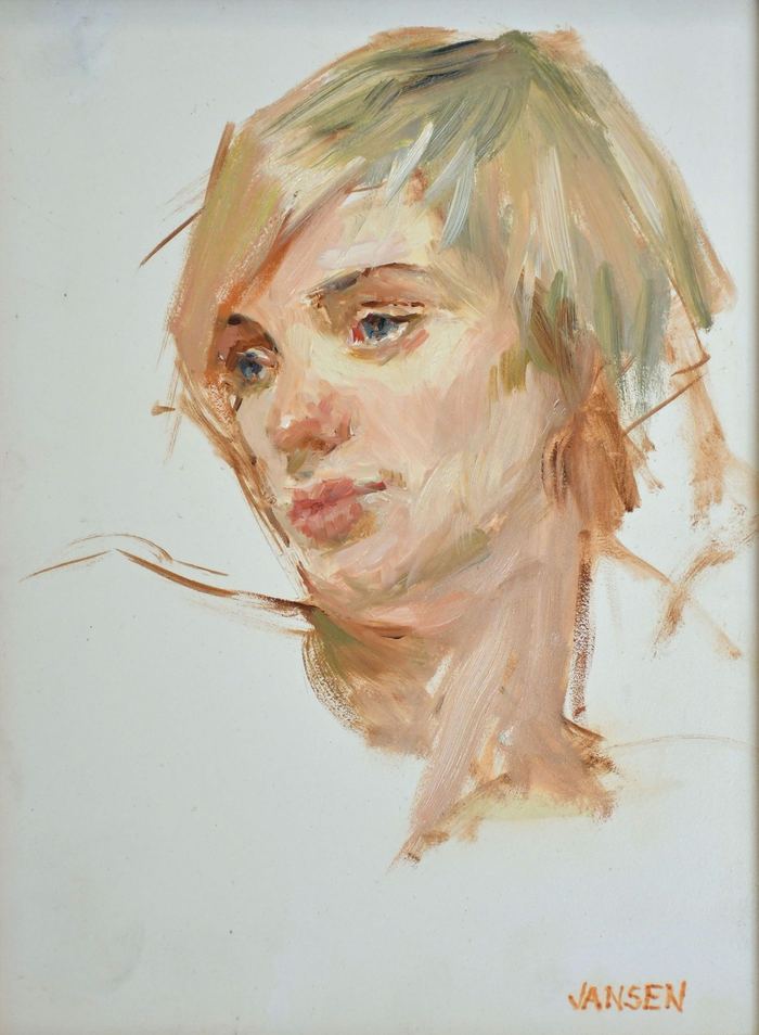 Laurenne by Susan Jansen — oil on gessobord