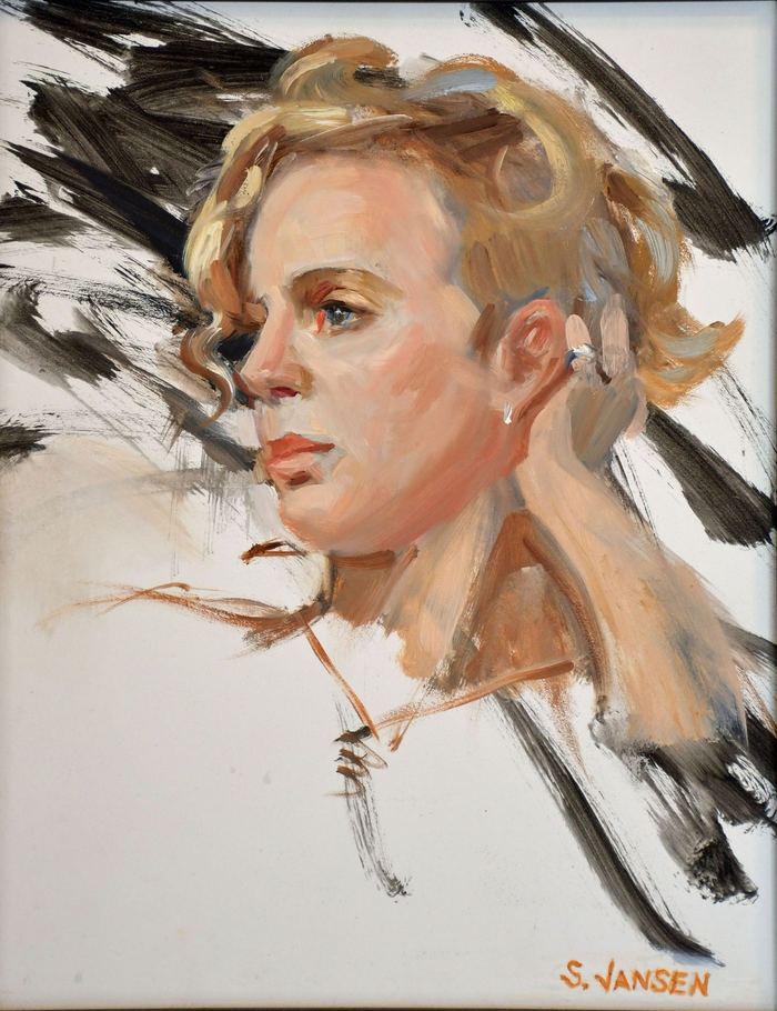 Torre #4 by Susan Jansen — oil on gessobord