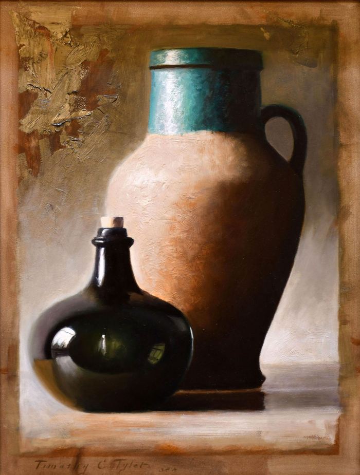 Tuscan Textures by Timothy C. Tyler — oil on board